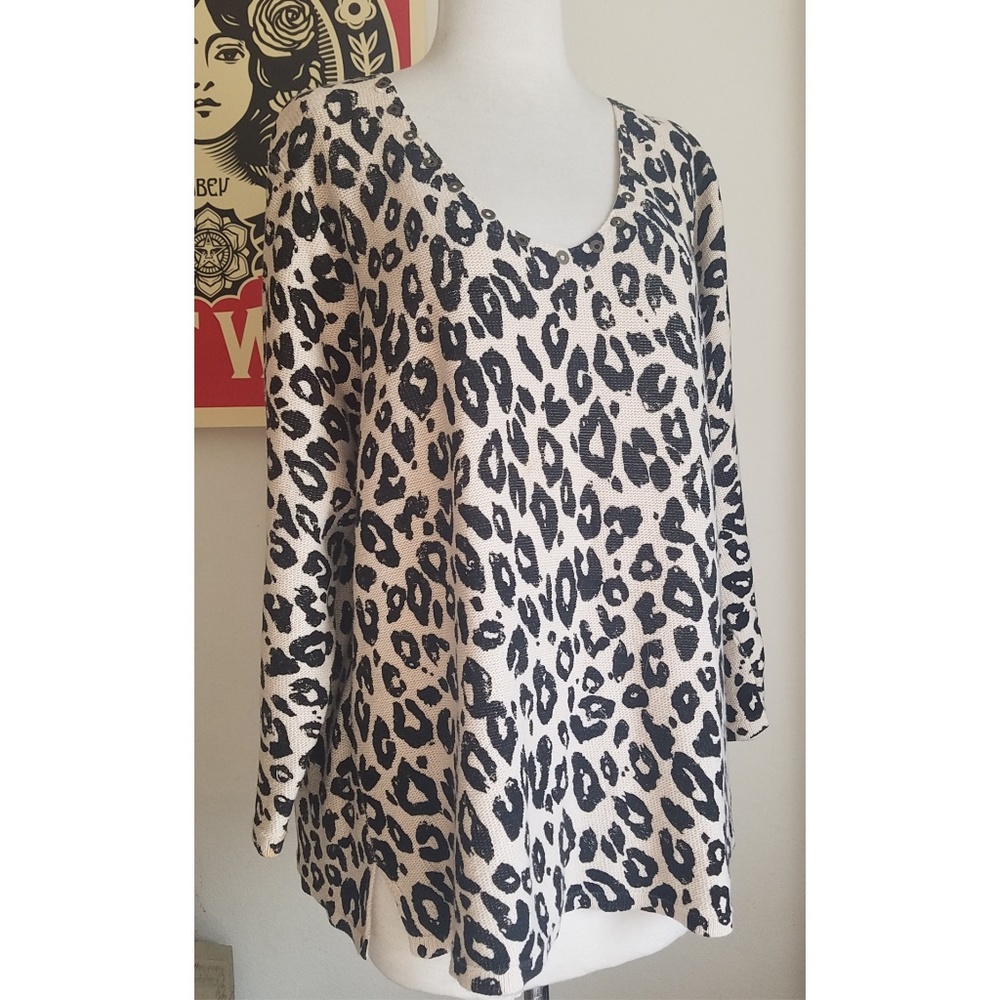 Requirements Leopard Print Sweater